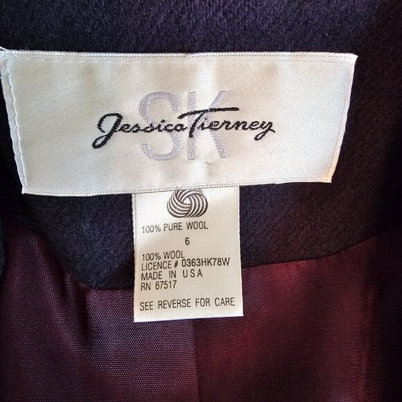 Vintage Jessica Tierney Dark Blue Blazer - Picture 5 of 5